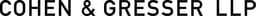 Cohen & Gresser (UK) LLP logo