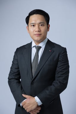 Mr. Luu Tien Dzung, Managing Partner of La Défense, and Ms. Linh Nguyen, Senior Partner at the firm. logo