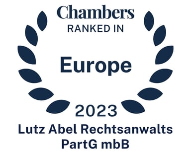 RANKED IN CHAMBERS EUROPE 2023